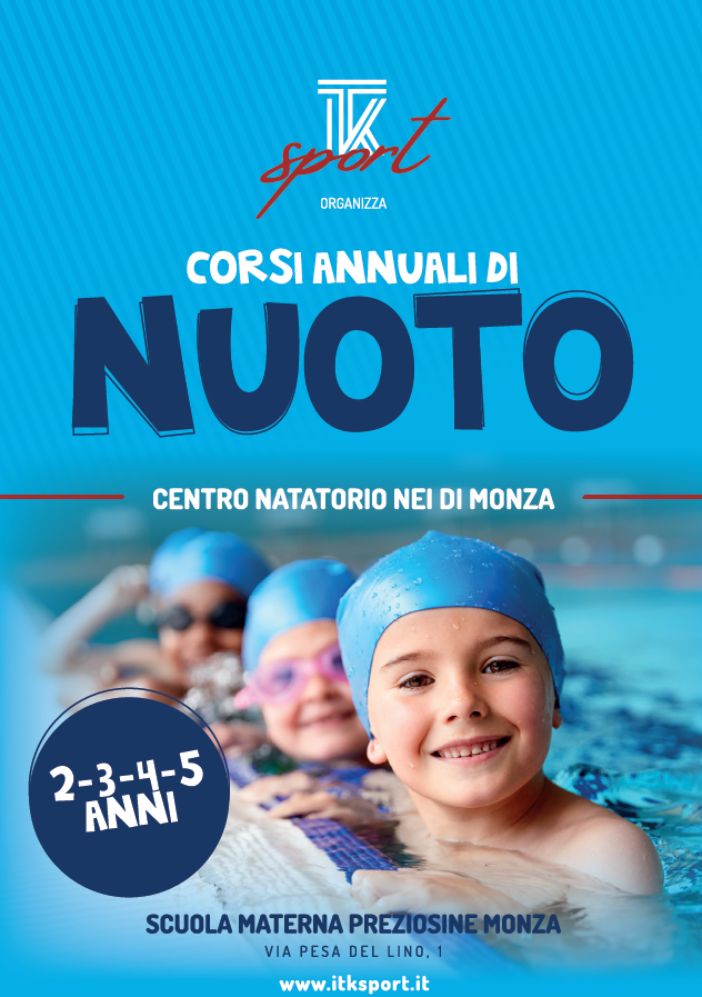 Nuoto</br><center><h6>(2-3-4-5 anni)</h6></center>