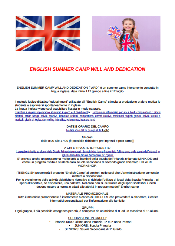 English Summer Camp - Burago di Molgora